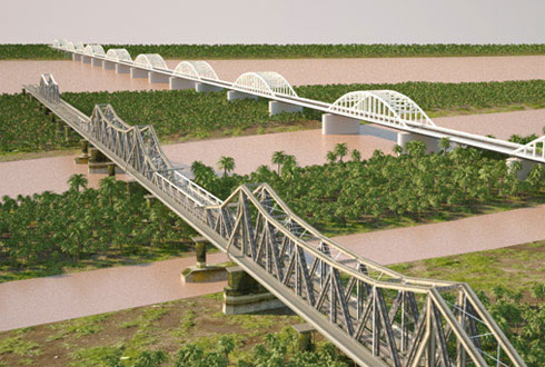 Hà Nội xây thêm cầu đường sắt cạnh cầu Long Biên